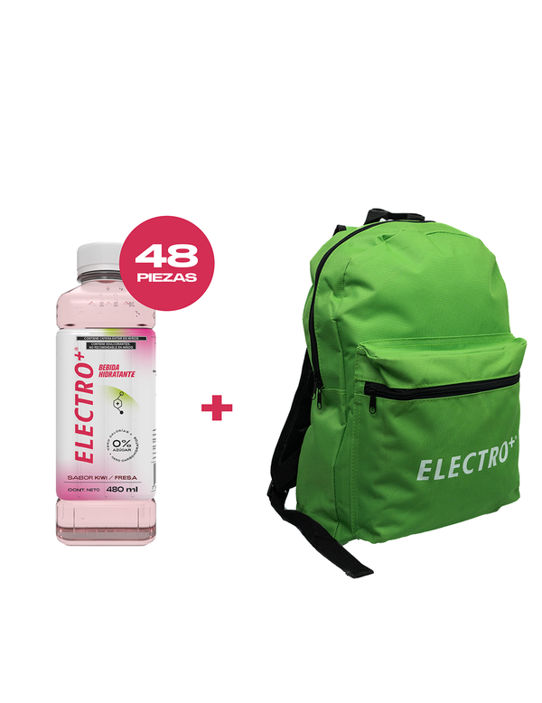 Paquete de 48 piezas sabor KIWI/FRESA + MOCHILA ó CANGURERA DE REGALO